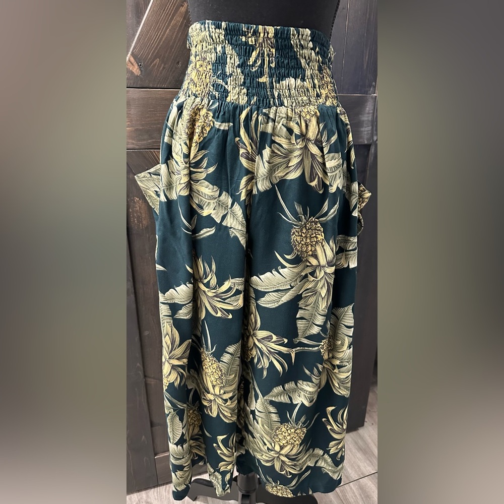 Island Planet of Miami Beach Tropical Pineapple Palazzo Pants - Size M
